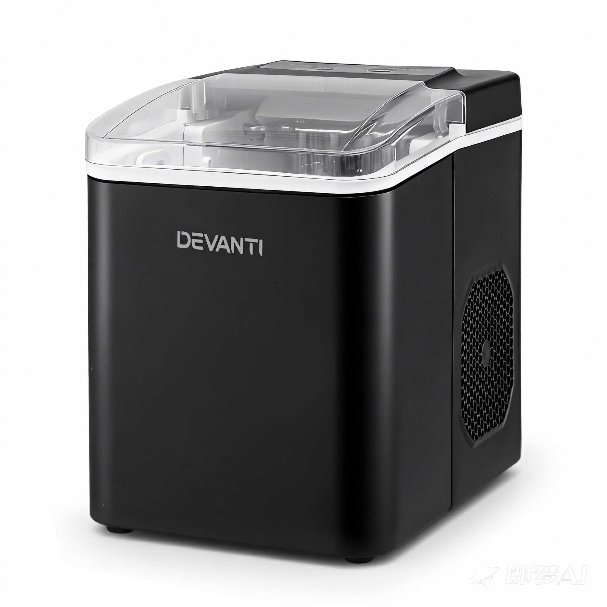 Ice Maker Machine Portable 12kg Countertop w/Self Cleaning 1.2L Black - Appliances > Kitchen Appliances > Ice Makers - Rivercity House & Home Co. (ABN 18 642 972 209) - Affordable Modern Furniture Australia