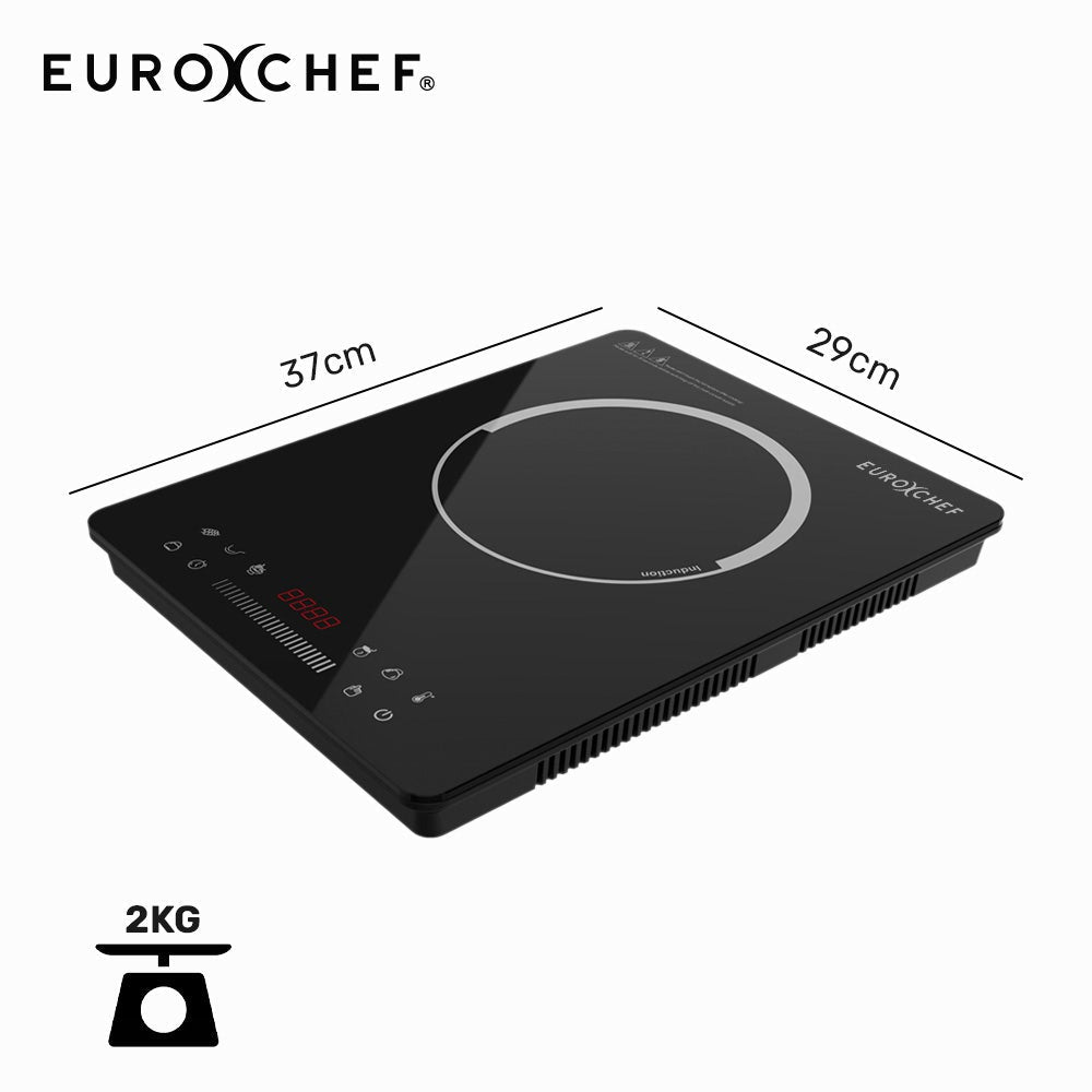 Induction Cooktop, 2000W, 9 Heat Levels, Fast Electric Portable Cooker, Touch Controls with Slider - Appliances > Kitchen Appliances > Cooktops & Stoves - Rivercity House & Home Co. (ABN 18 642 972 209) - Affordable Modern Furniture Australia