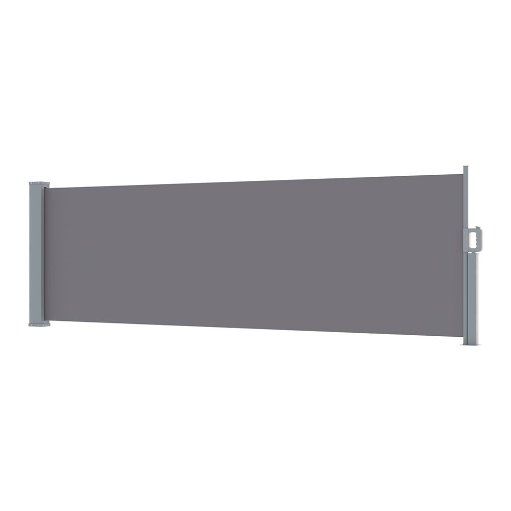 Instahut Side Awning Sun Shade Outdoor Blinds Retractable Screen 1X3M Grey - Home & Garden > Shading > Awnings - Rivercity House & Home Co. (ABN 18 642 972 209) - Affordable Modern Furniture Australia