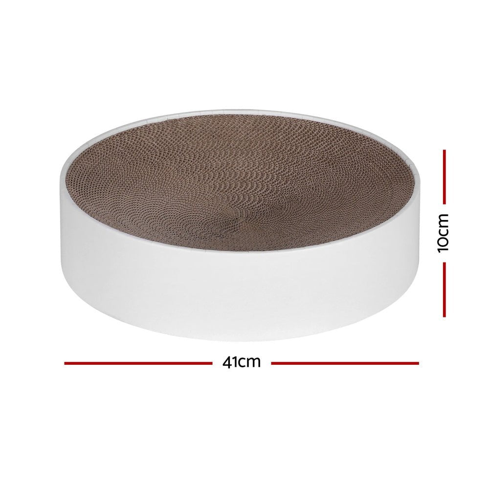 i.Pet Cat Scratching Board Scratcher Cardboard Kitten Indoor Round Bed Catnip - Pet Care > Cat Supplies - Rivercity House & Home Co. (ABN 18 642 972 209) - Affordable Modern Furniture Australia