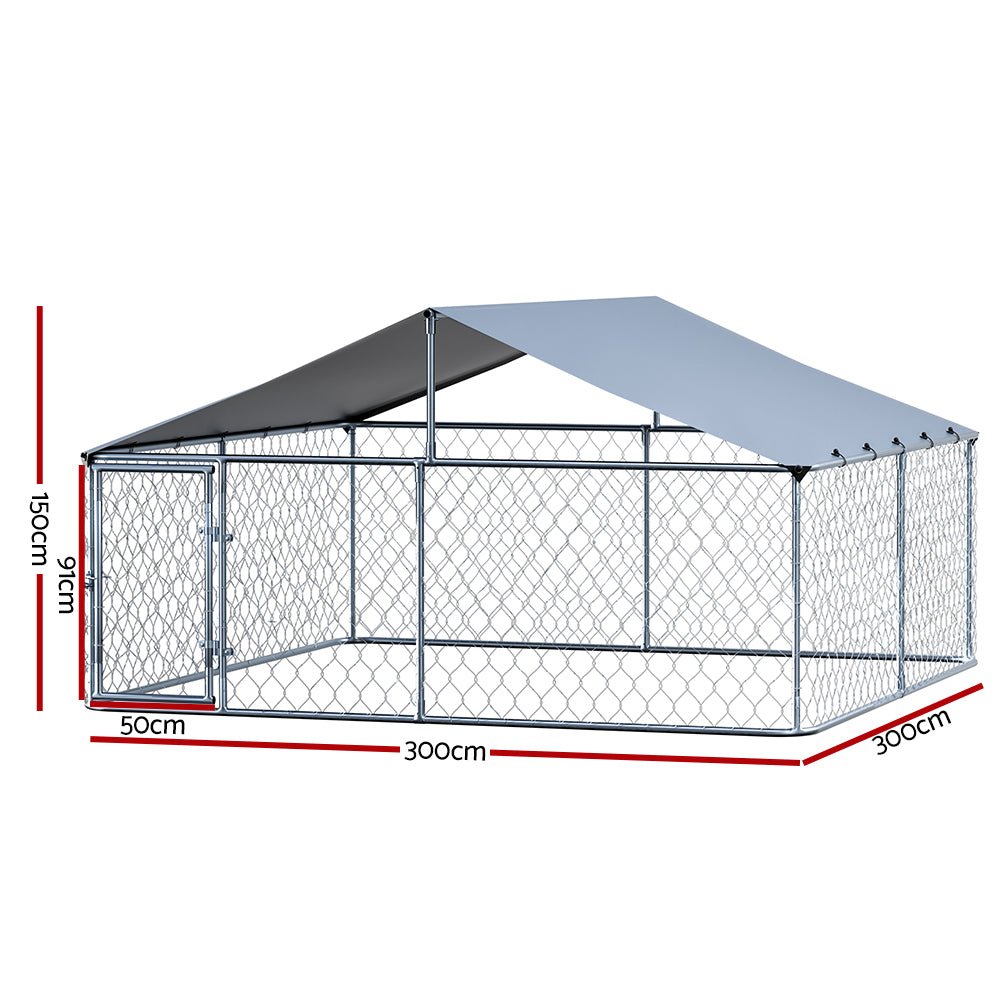 i.Pet Dog Kennel Large House XXL Pet Run Cage Puppy Outdoor Enclosure With Roof - Pet Care > Dog Supplies - Rivercity House & Home Co. (ABN 18 642 972 209) - Affordable Modern Furniture Australia