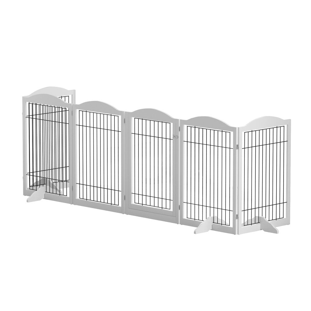 i.Pet Dog Playpen Enclosure 6 Panel Pet Fence Wooden Play Pen - Pet Care > Dog Supplies - Rivercity House & Home Co. (ABN 18 642 972 209) - Affordable Modern Furniture Australia