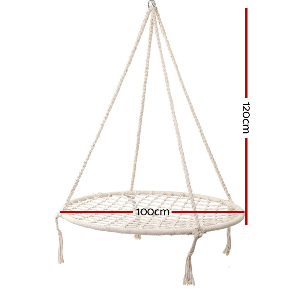 Keezi Kids Nest Swing Hammock Chair - Rivercity House & Home Co. (ABN 18 642 972 209) - Affordable Modern Furniture Australia