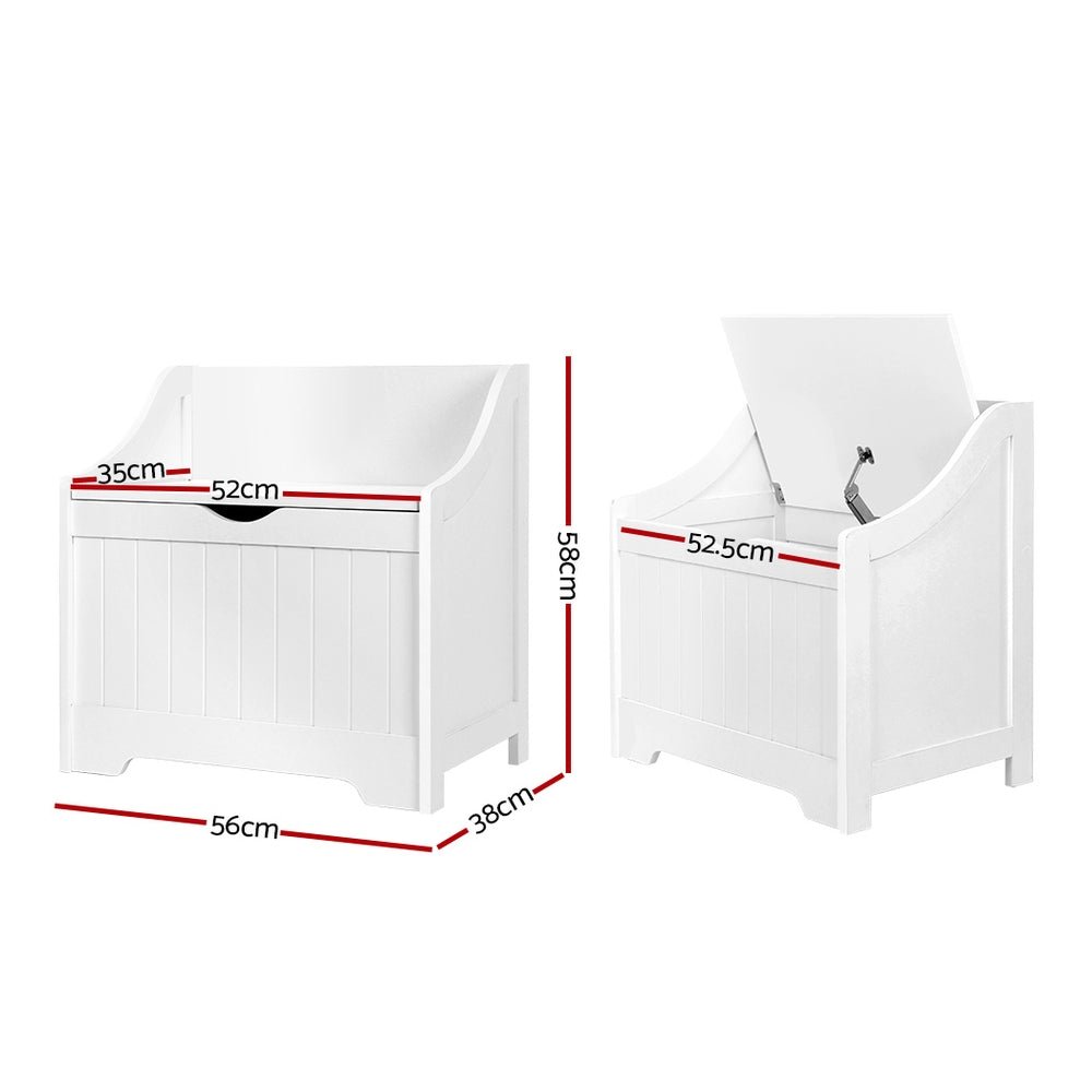 Kids Toy Box Chest: Versatile Storage Solution for Toys and Clothes - White - Baby & Kids > Kid's Furniture - Rivercity House & Home Co. (ABN 18 642 972 209) - Affordable Modern Furniture Australia