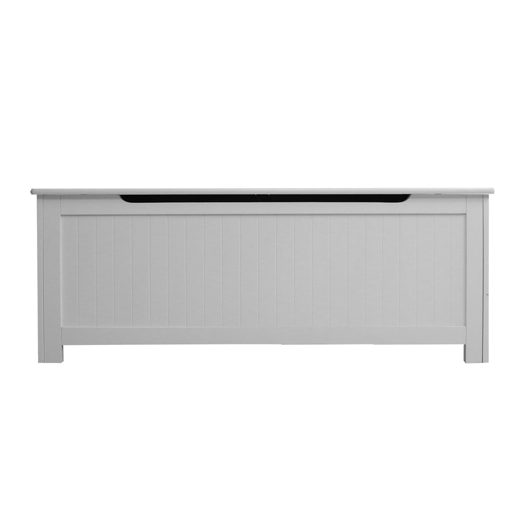 Kids Toy Box Storage Chest Cabinet with Soft - Close Lid - White - Rivercity House & Home Co. (ABN 18 642 972 209) - Affordable Modern Furniture Australia