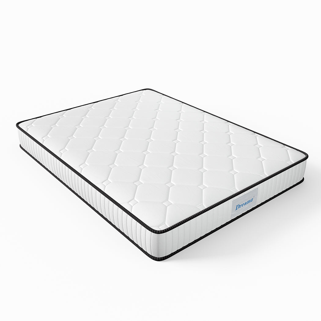 King Pocket Spring Mattress Bed - White - Rivercity House & Home Co. (ABN 18 642 972 209) - Affordable Modern Furniture Australia