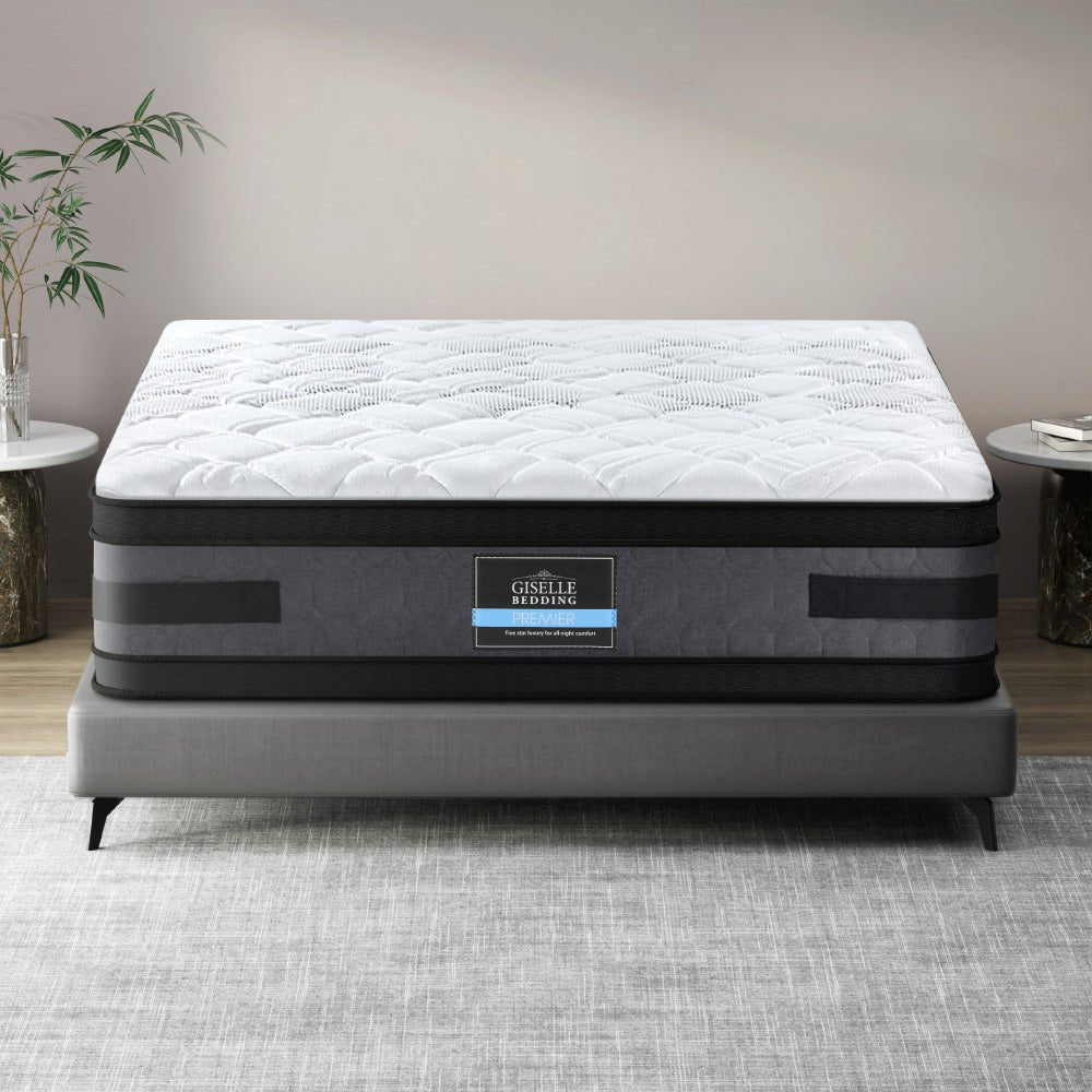 King Size | Luna Euro Top Cool Gel Pocket Spring Mattress (Medium Firm) - Rivercity House & Home Co. (ABN 18 642 972 209) - Affordable Modern Furniture Australia