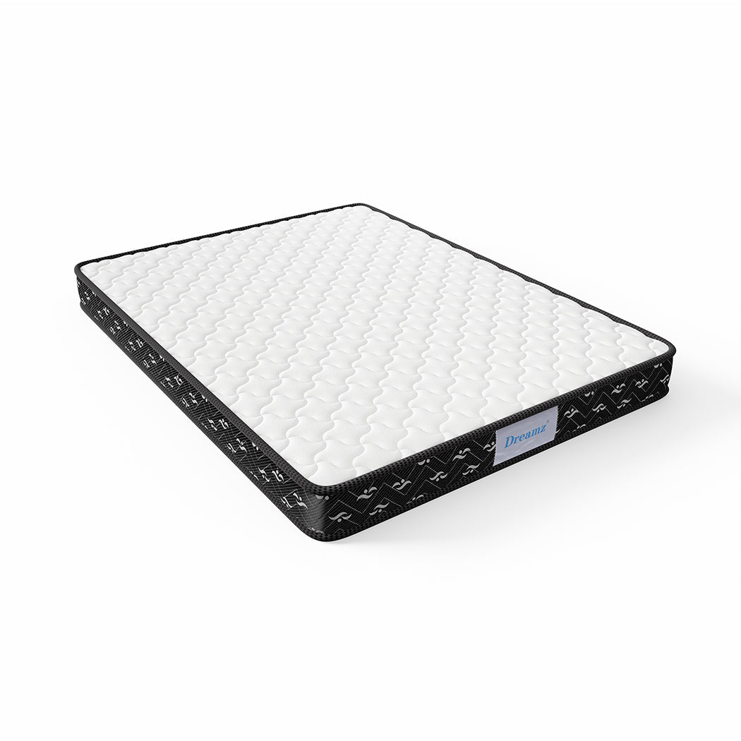 King Spring Mattress Bed Pocket Tight 16cm - White and Black - Rivercity House & Home Co. (ABN 18 642 972 209) - Affordable Modern Furniture Australia