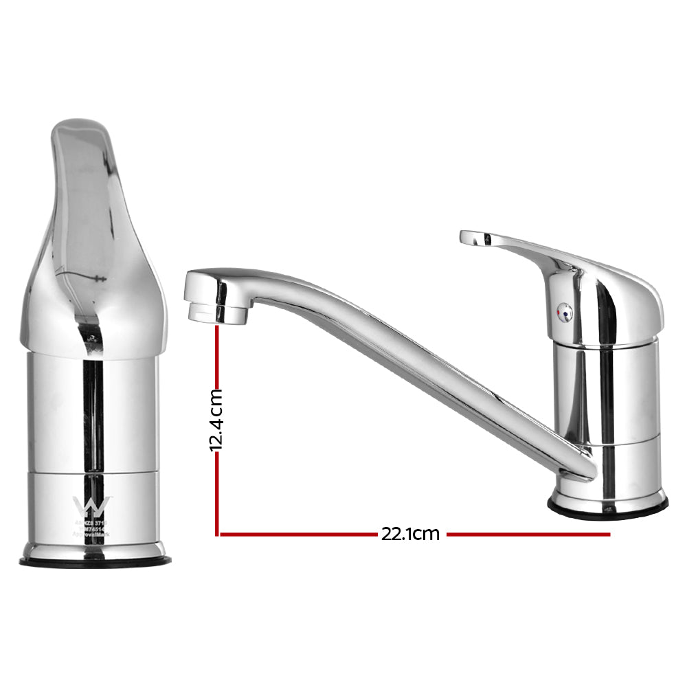 Kitchen Mixer Tap Mixer Long Spout Sink Faucet Basin Laundry Chrome - Furniture > Bathroom > Tap & Sink Accessories - Rivercity House & Home Co. (ABN 18 642 972 209) - Affordable Modern Furniture Australia
