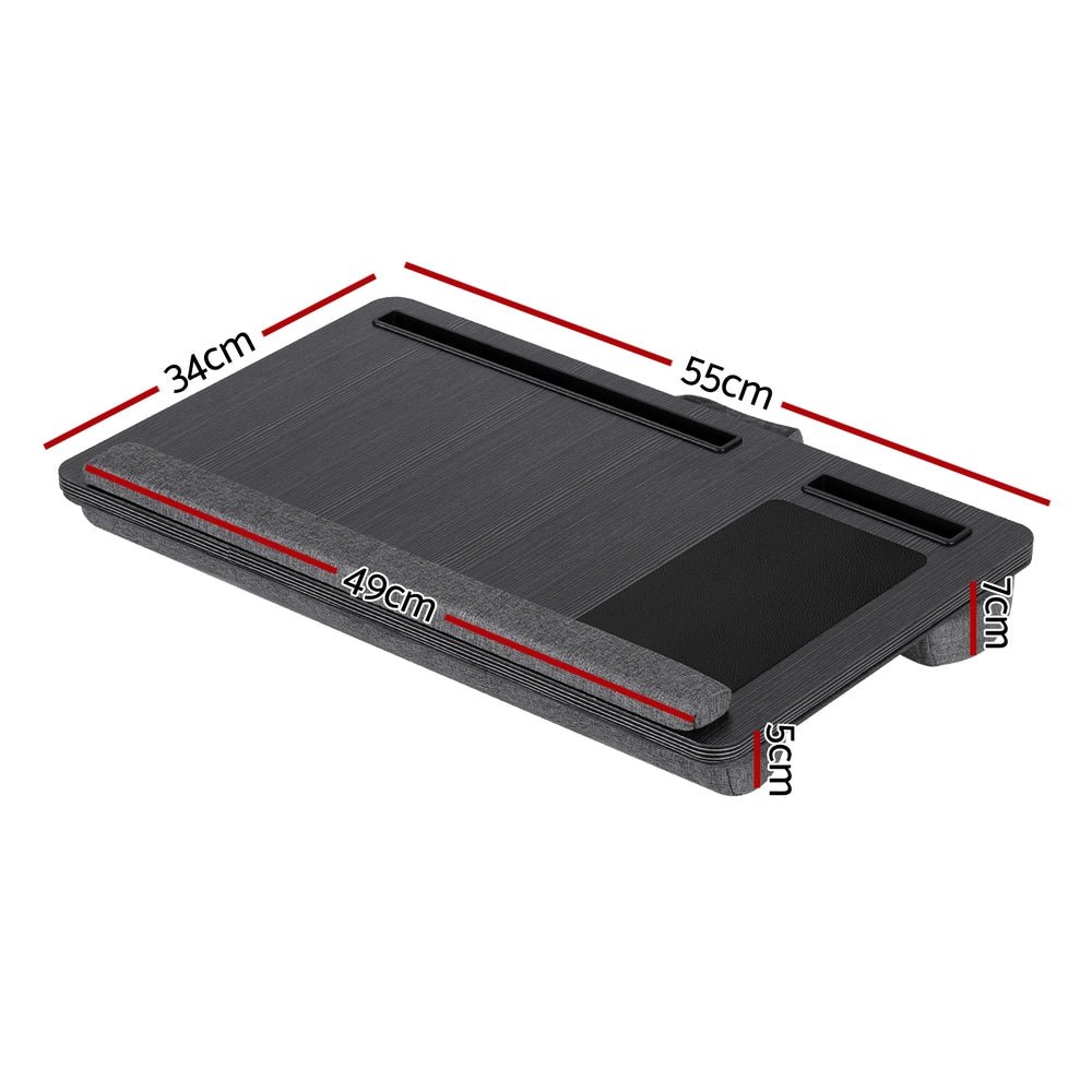 Lap Desk Laptop DeskS Portable w/ Wrist - rest Phone Slot Mouse Pad 55CM - Electronics > Computer Accessories > Laptop Stands - Rivercity House & Home Co. (ABN 18 642 972 209) - Affordable Modern Furniture Australia