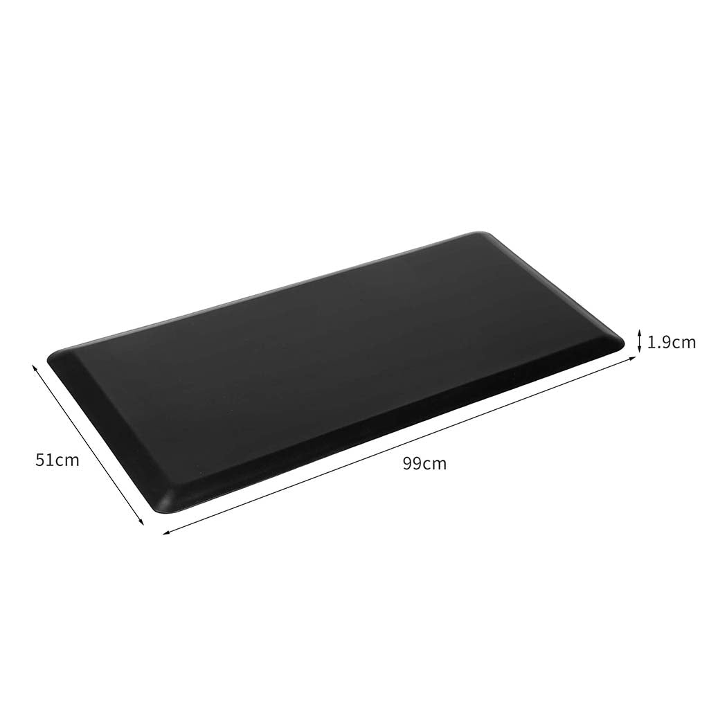 Large Anti Fatigue Standing Desk Mat 51x99cm - Black - Rivercity House & Home Co. (ABN 18 642 972 209) - Affordable Modern Furniture Australia