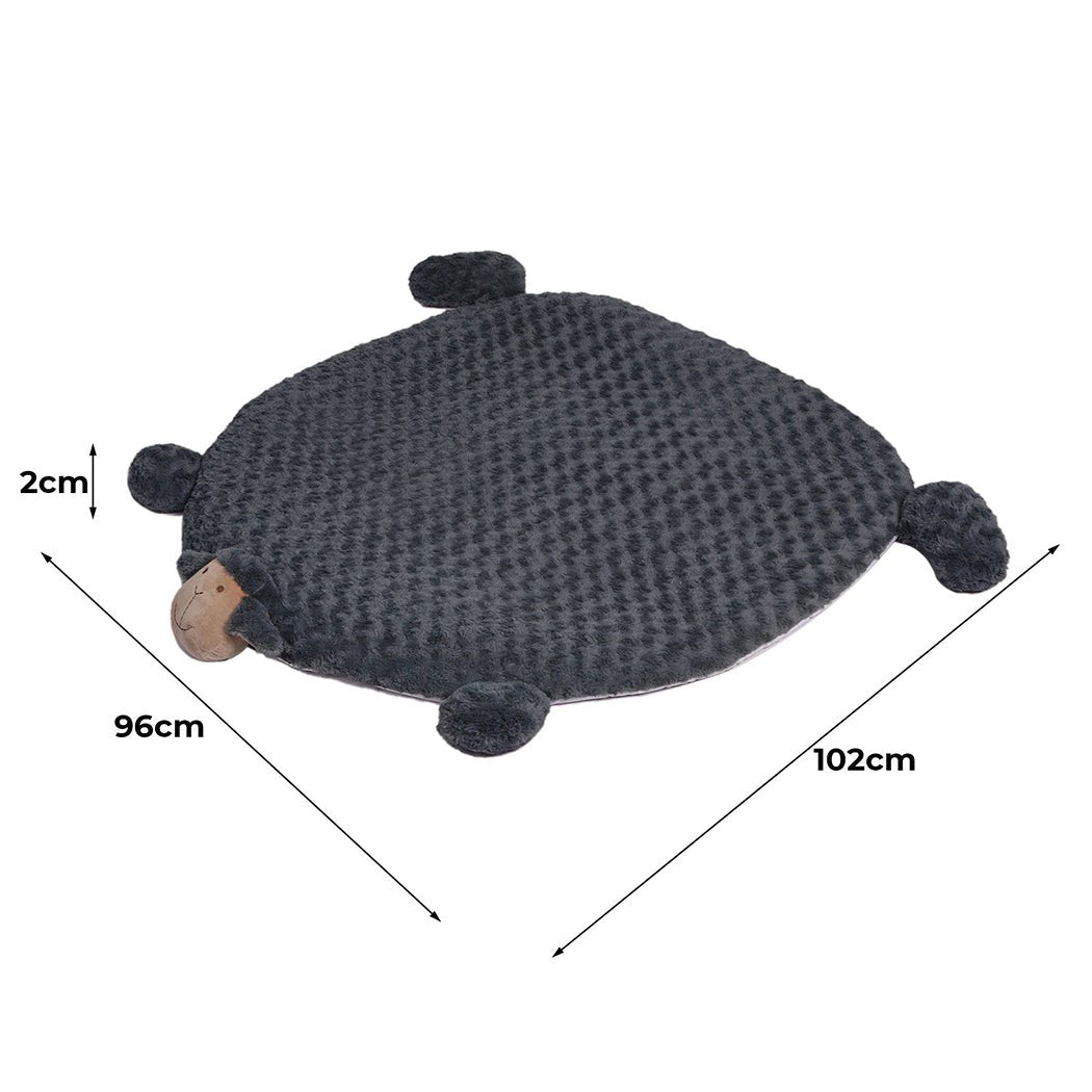 Large Calming Pet Bed with Squeaky Toys - Charcoal - Rivercity House & Home Co. (ABN 18 642 972 209) - Affordable Modern Furniture Australia