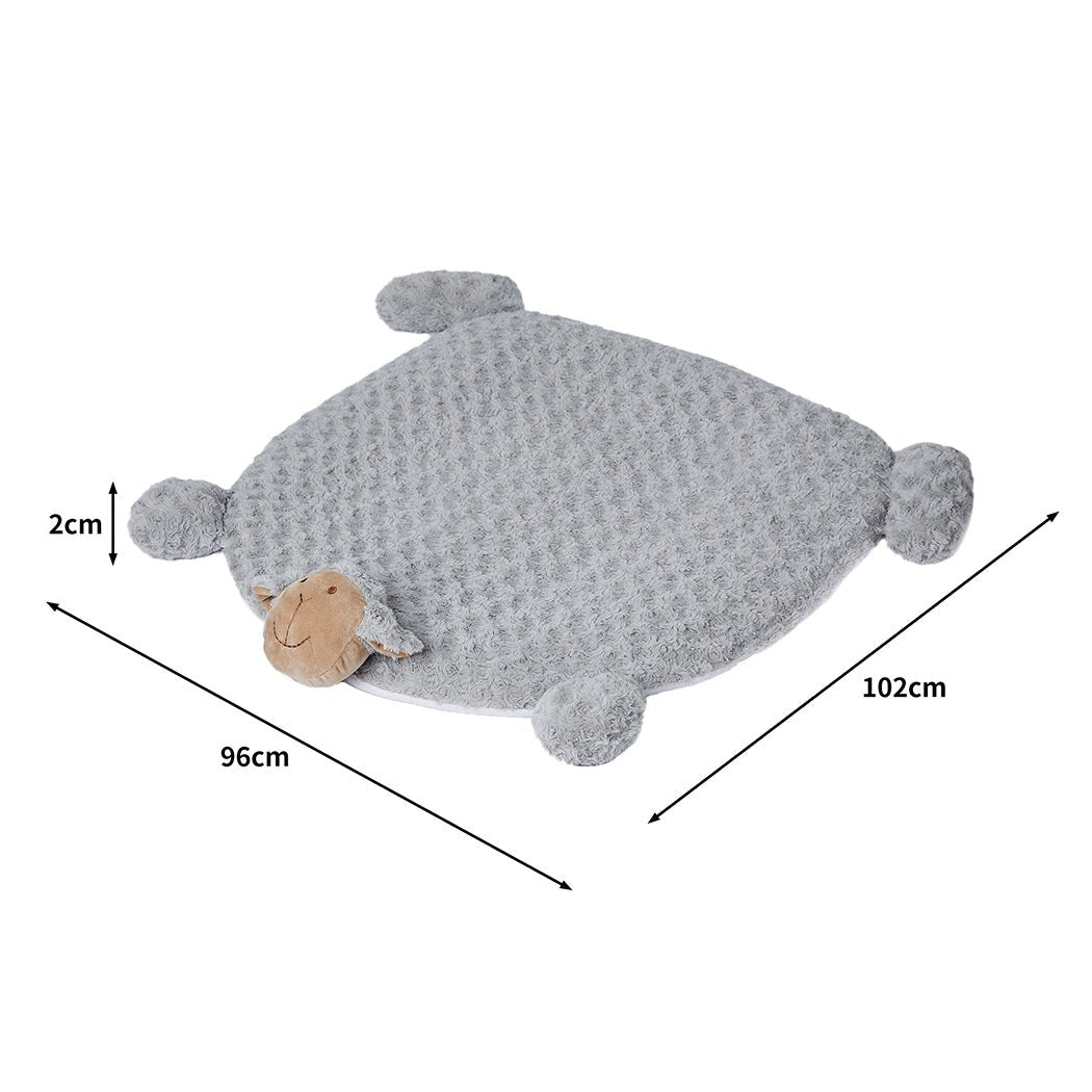 Large Calming Pet Bed with Squeaky Toys - Grey - Rivercity House & Home Co. (ABN 18 642 972 209) - Affordable Modern Furniture Australia