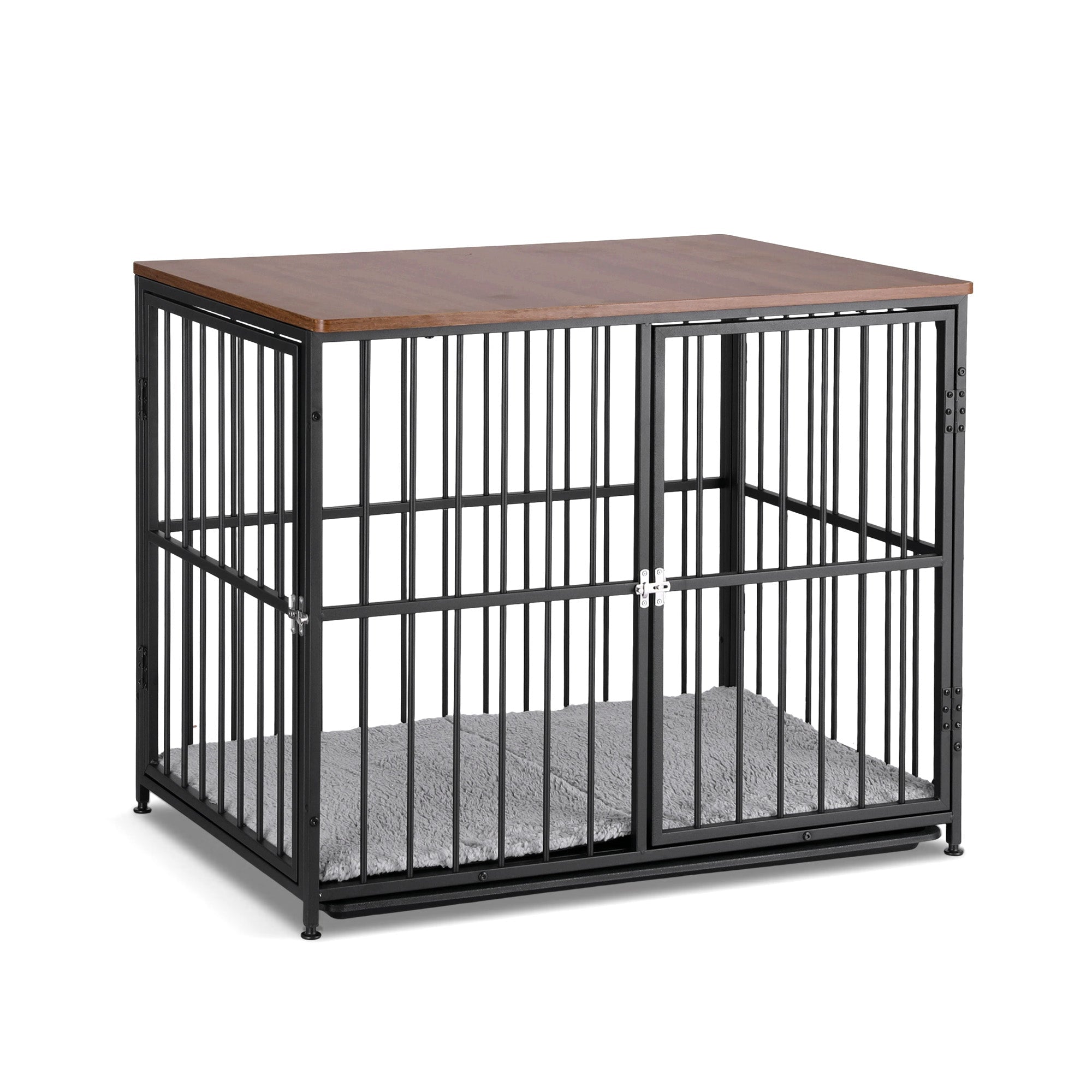 Large Dog Crate Furniture 93cm Dog Cage Puppy Pet Wooden Black - Pet Care > Dog Supplies > Dog Carriers & Crates - Rivercity House & Home Co. (ABN 18 642 972 209) - Affordable Modern Furniture Australia