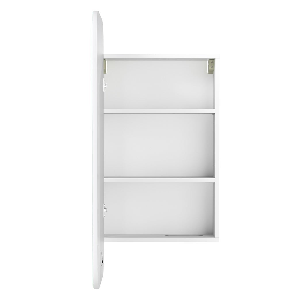 LED Bathroom Mirror Cabinet with 5X Magnifying Mirror and Tri - Color Lighting - White - Rivercity House & Home Co. (ABN 18 642 972 209) - Affordable Modern Furniture Australia