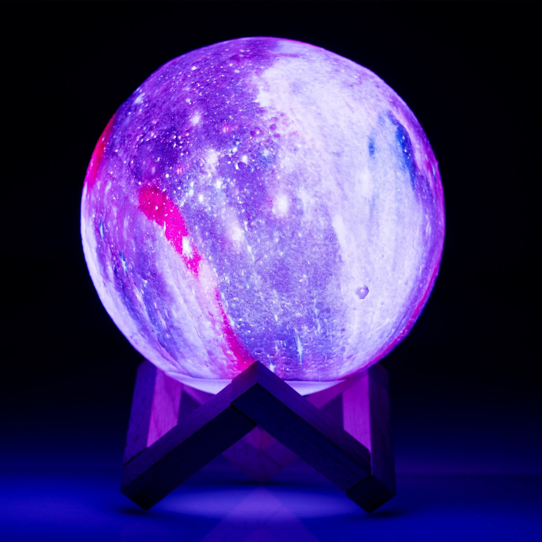 Lil' Dreamers Touch Lamp Galaxy Moon with 16 - Color Ambient Lighting - Multi - Color - Rivercity House & Home Co. (ABN 18 642 972 209) - Affordable Modern Furniture Australia