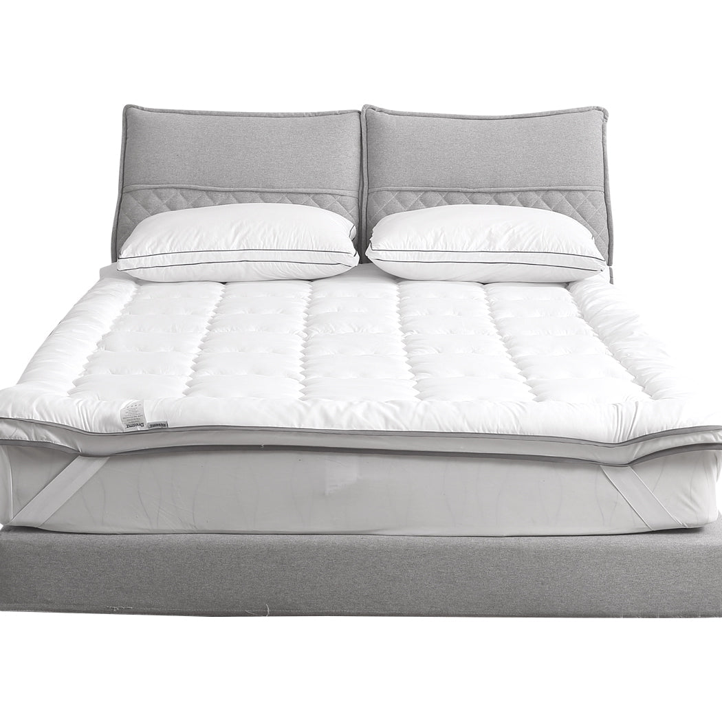 Luxury King Pillowtop Mattress Topper 4 - 5cm Thickness - White - Rivercity House & Home Co. (ABN 18 642 972 209) - Affordable Modern Furniture Australia