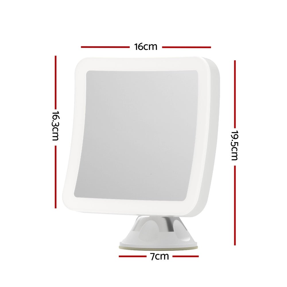 Makeup Mirror 10X Magnification LED Light Adjustable Rotation Cordless Suction Cup - Health & Beauty > Makeup > Makeup Mirrors - Rivercity House & Home Co. (ABN 18 642 972 209) - Affordable Modern Furniture Australia