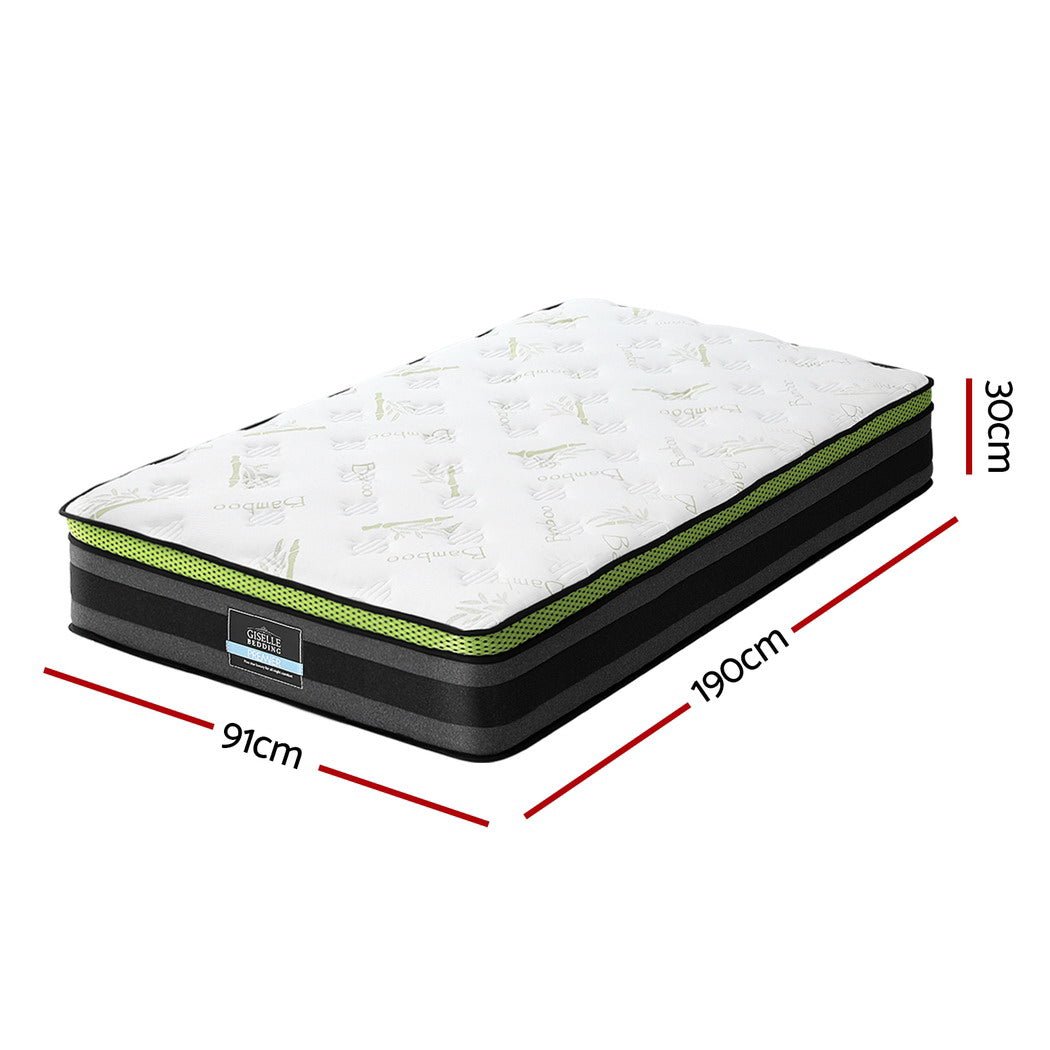 Mattress Cool Gel Foam 30cm Single - Furniture > Mattresses > Single Mattress - Rivercity House & Home Co. (ABN 18 642 972 209) - Affordable Modern Furniture Australia