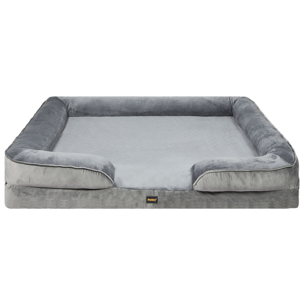 Memory Foam XXL Pet Sofa Bed Cushion - Grey - Rivercity House & Home Co. (ABN 18 642 972 209) - Affordable Modern Furniture Australia