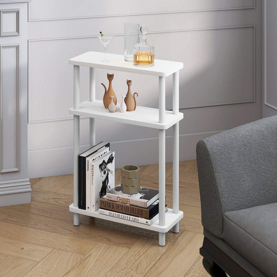 Modern Side Table 3‑Tier Storage Bedside Table - Rivercity House & Home Co. (ABN 18 642 972 209) - Affordable Modern Furniture Australia