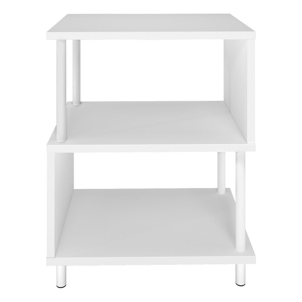 Modern Side Table 3‑Tier Storage Bedside Table - Rivercity House & Home Co. (ABN 18 642 972 209) - Affordable Modern Furniture Australia