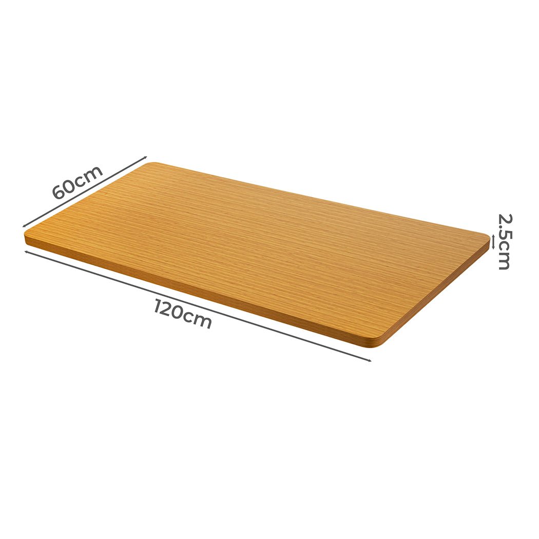 Motorised Adjustable Desk Desktop 120x60cm - Natural - Rivercity House & Home Co. (ABN 18 642 972 209) - Affordable Modern Furniture Australia