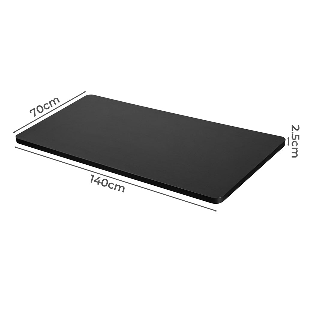 Motorised Adjustable Desktop 140x70cm - Black - Rivercity House & Home Co. (ABN 18 642 972 209) - Affordable Modern Furniture Australia