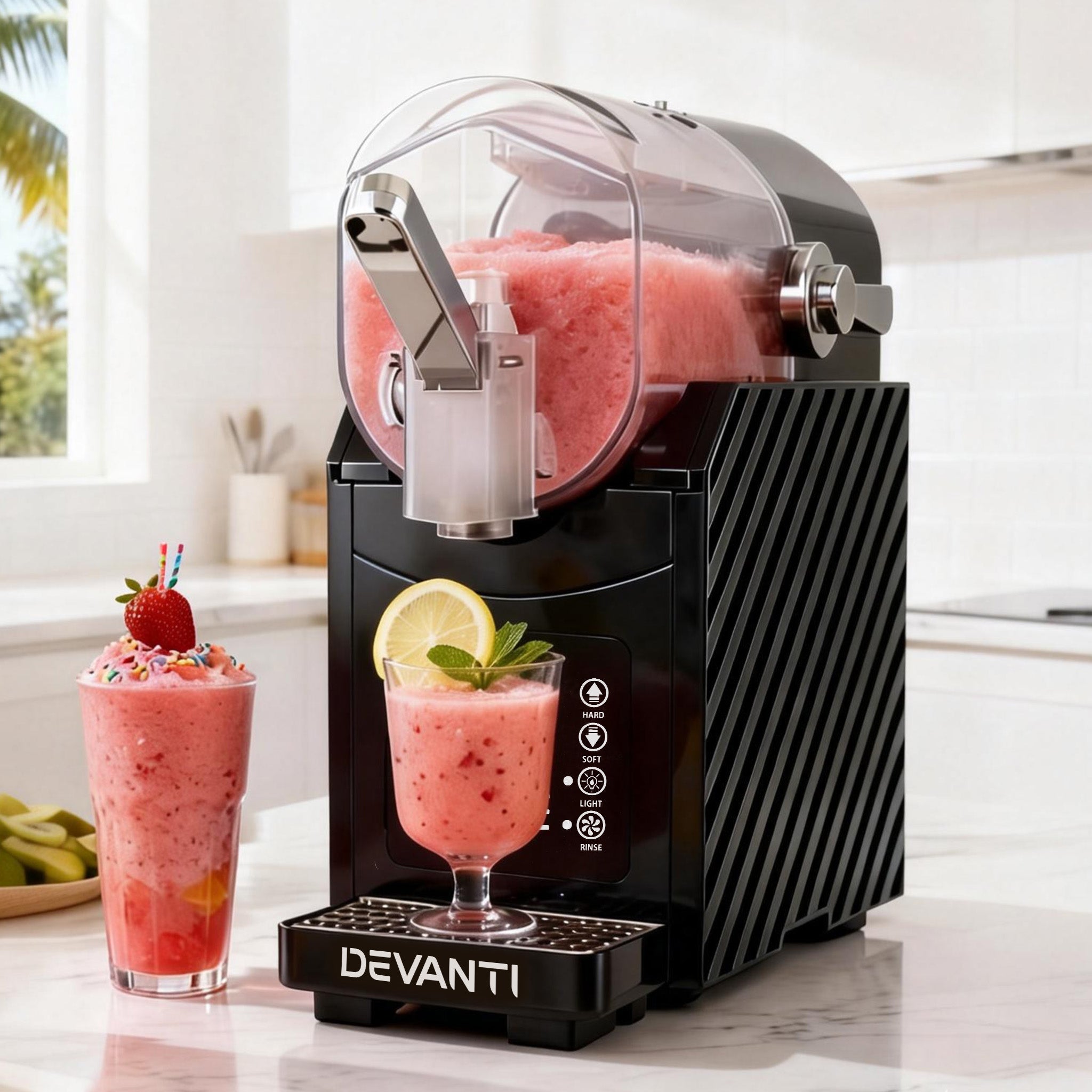 Multi - Function Slushie & Frozen Drink Machine - 1.8L Capacity - Black - Appliances > Kitchen Appliances > Ice Makers - Rivercity House & Home Co. (ABN 18 642 972 209) - Affordable Modern Furniture Australia