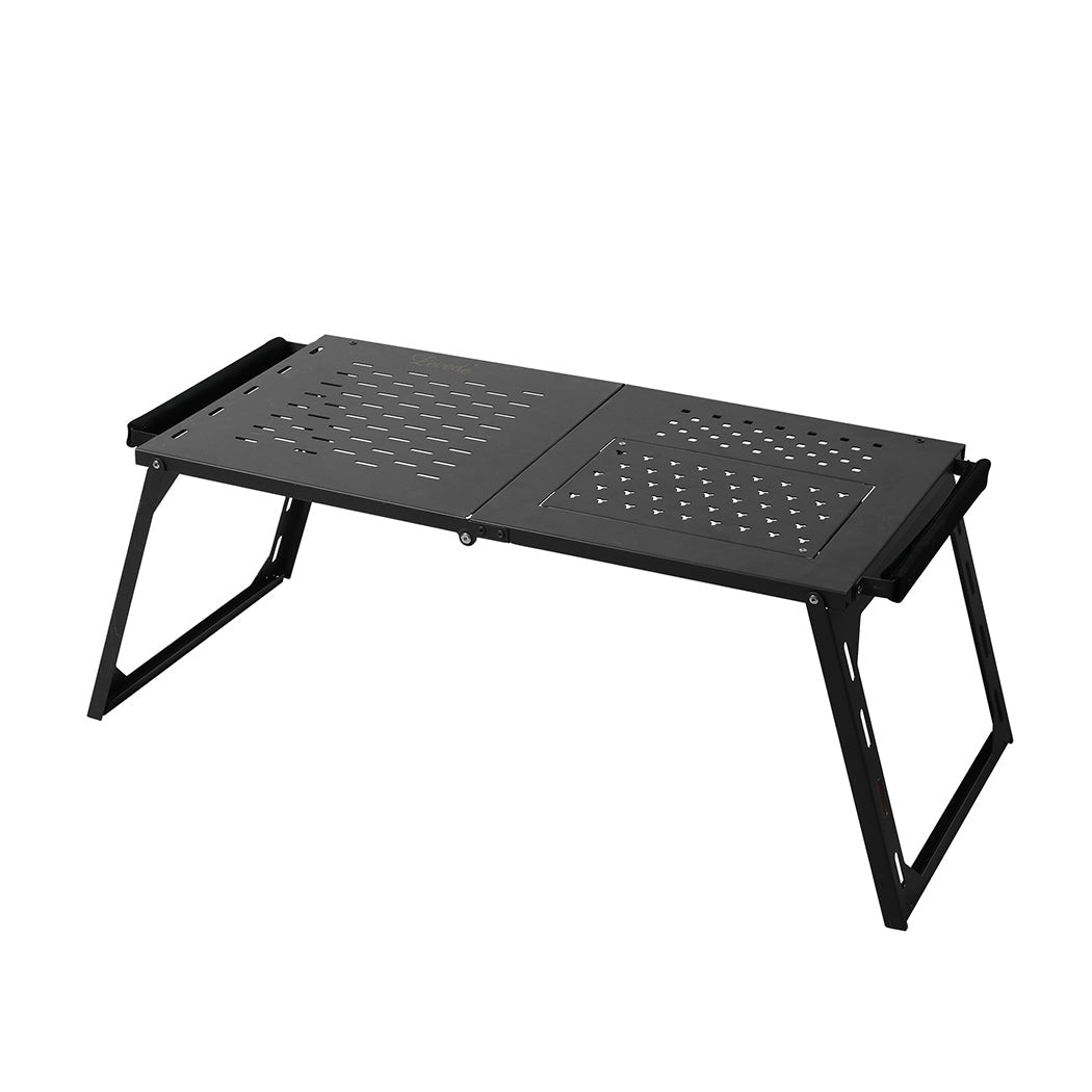 Multifunctional Large Folding Desktop Table with BBQ Grill - Black - Rivercity House & Home Co. (ABN 18 642 972 209) - Affordable Modern Furniture Australia