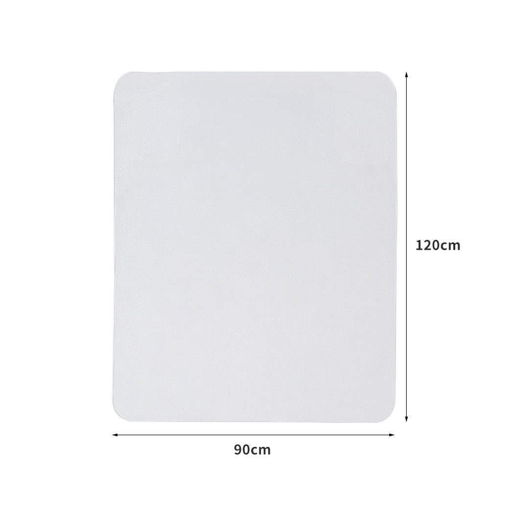 Office Chair Mat 120x90cm Floor Protector Carpet - Clear - Rivercity House & Home Co. (ABN 18 642 972 209) - Affordable Modern Furniture Australia