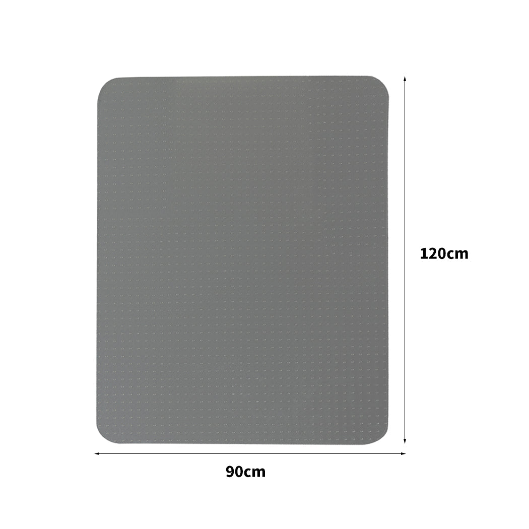 Office Chair Mat 120x90cm with Grippers for Carpet - Black - Rivercity House & Home Co. (ABN 18 642 972 209) - Affordable Modern Furniture Australia