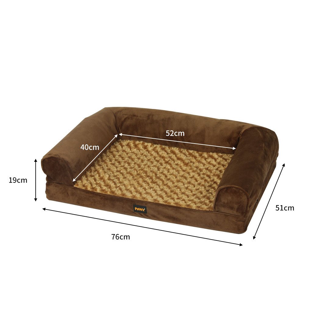 Orthopaedic Pet Sofa Bed Medium - Brown - Rivercity House & Home Co. (ABN 18 642 972 209) - Affordable Modern Furniture Australia