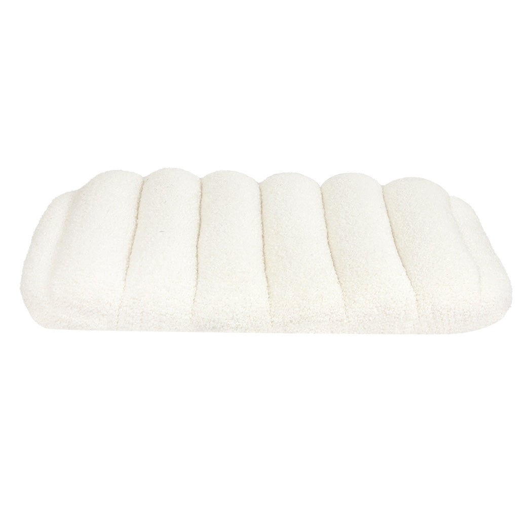 Orthopedic Dog Bed S Size with Sherpa Plush Removable Cover - White - Rivercity House & Home Co. (ABN 18 642 972 209) - Affordable Modern Furniture Australia