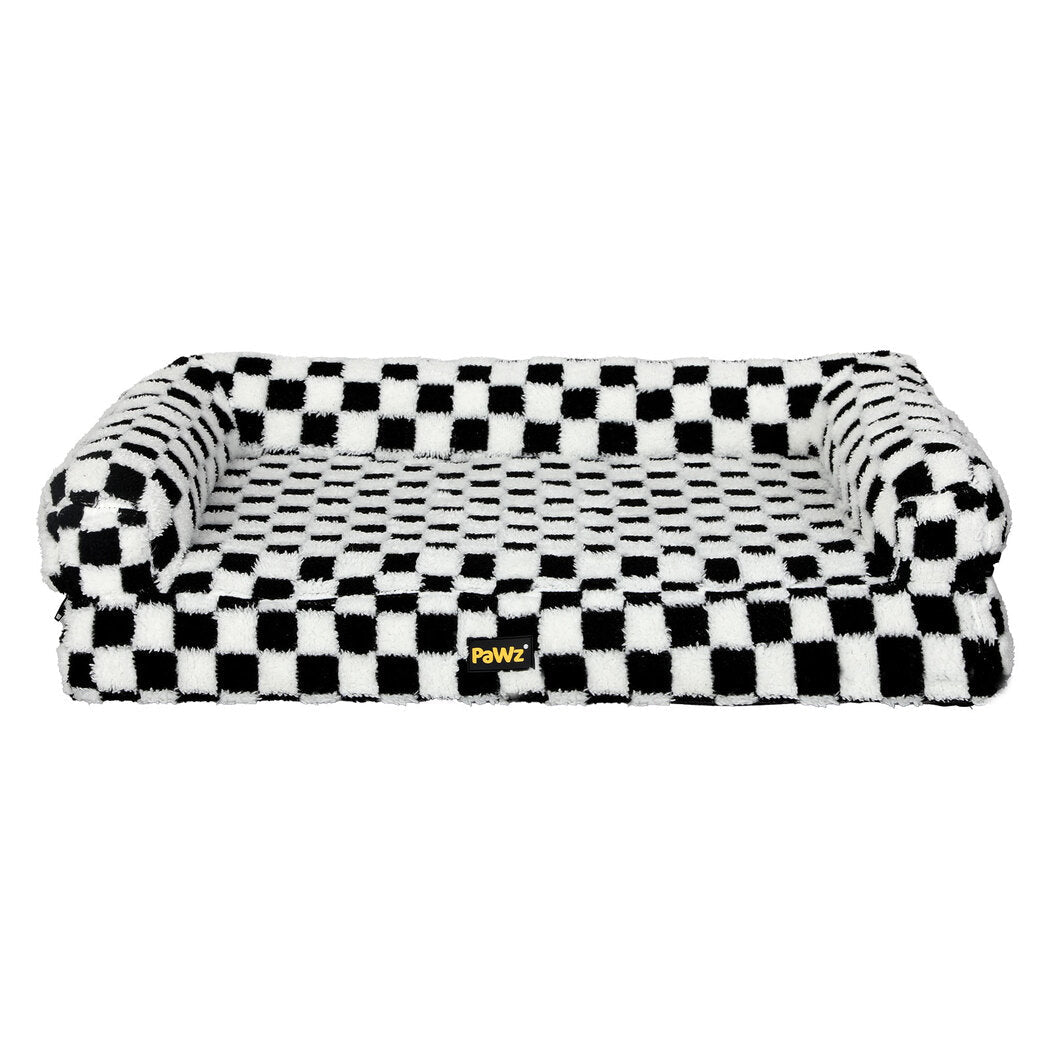Orthopedic Memory Foam Dog Bed Mattress Mat - Black & White - Rivercity House & Home Co. (ABN 18 642 972 209) - Affordable Modern Furniture Australia