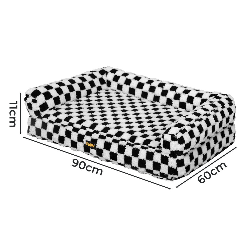 Orthopedic Memory Foam Dog Bed Mattress Mat - Black & White - Rivercity House & Home Co. (ABN 18 642 972 209) - Affordable Modern Furniture Australia