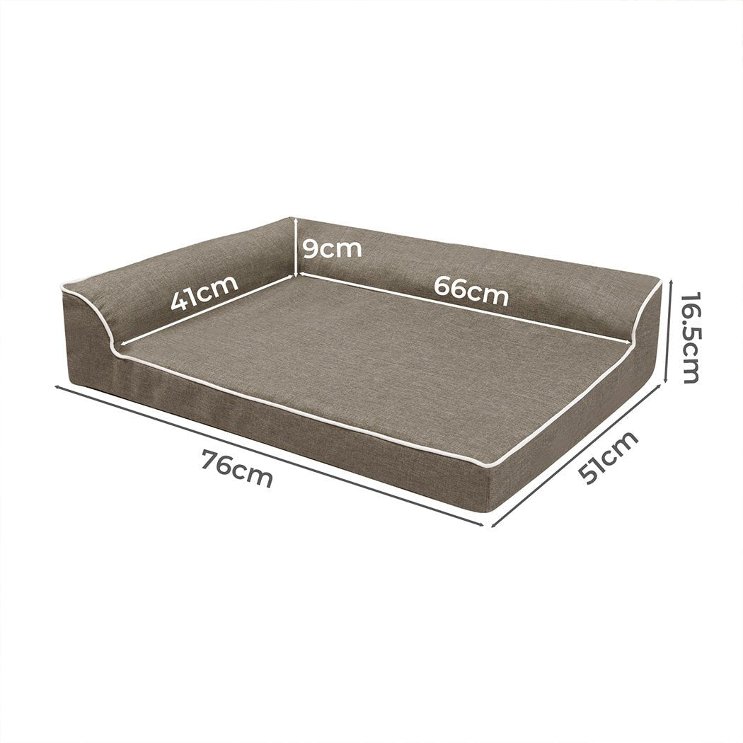 Orthopedic Memory Foam Dog Bed Medium - Coffee - Rivercity House & Home Co. (ABN 18 642 972 209) - Affordable Modern Furniture Australia