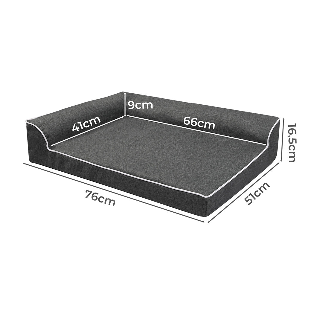Orthopedic Memory Foam Dog Bed Medium - Grey - Rivercity House & Home Co. (ABN 18 642 972 209) - Affordable Modern Furniture Australia