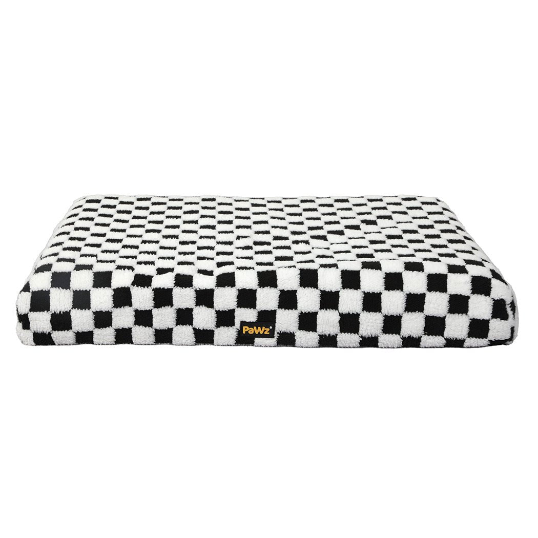Orthopedic Memory Foam Dog Bed with Waterproof Sherpa Mat - Black and White - Rivercity House & Home Co. (ABN 18 642 972 209) - Affordable Modern Furniture Australia