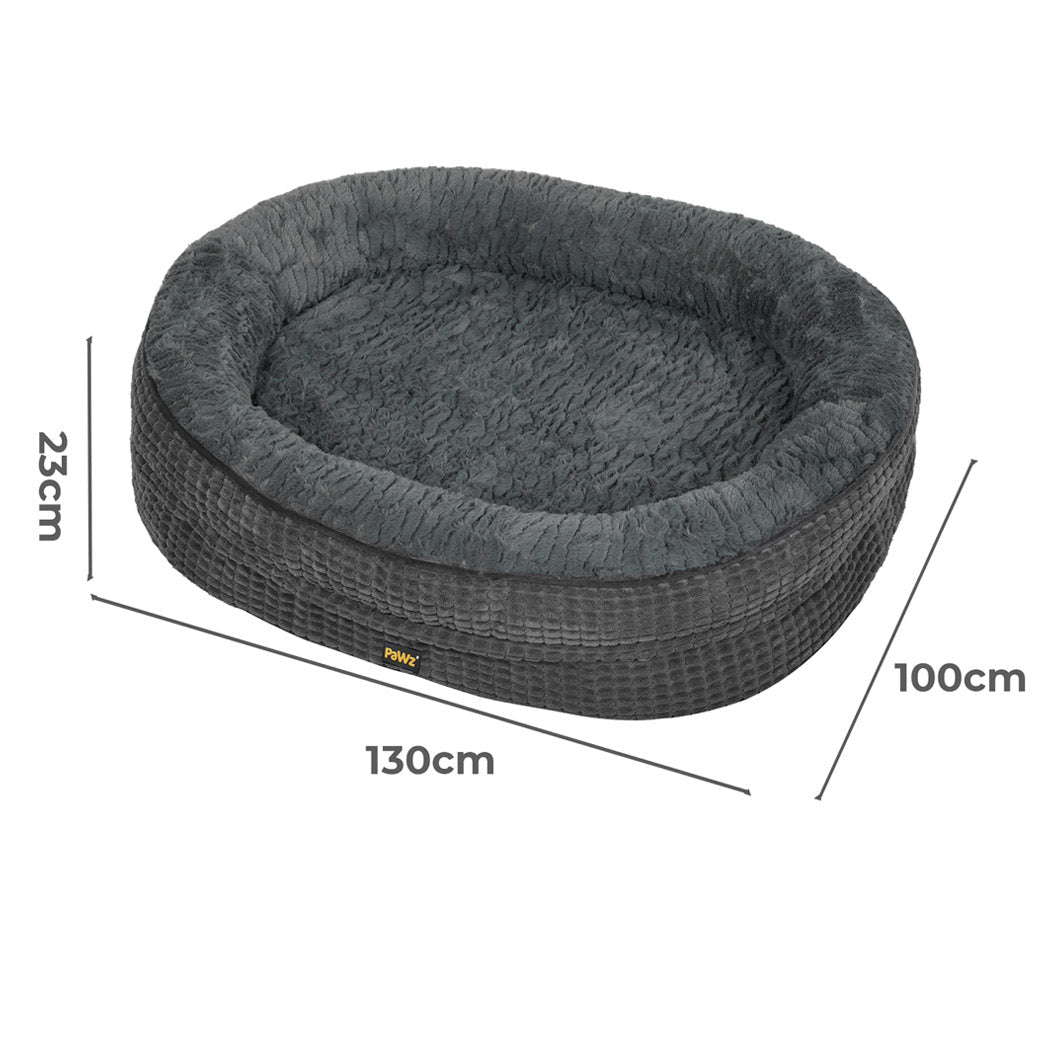 Orthopedic Plush Dog Bed XXXL Size Soft Washable Cushion - Grey - Rivercity House & Home Co. (ABN 18 642 972 209) - Affordable Modern Furniture Australia