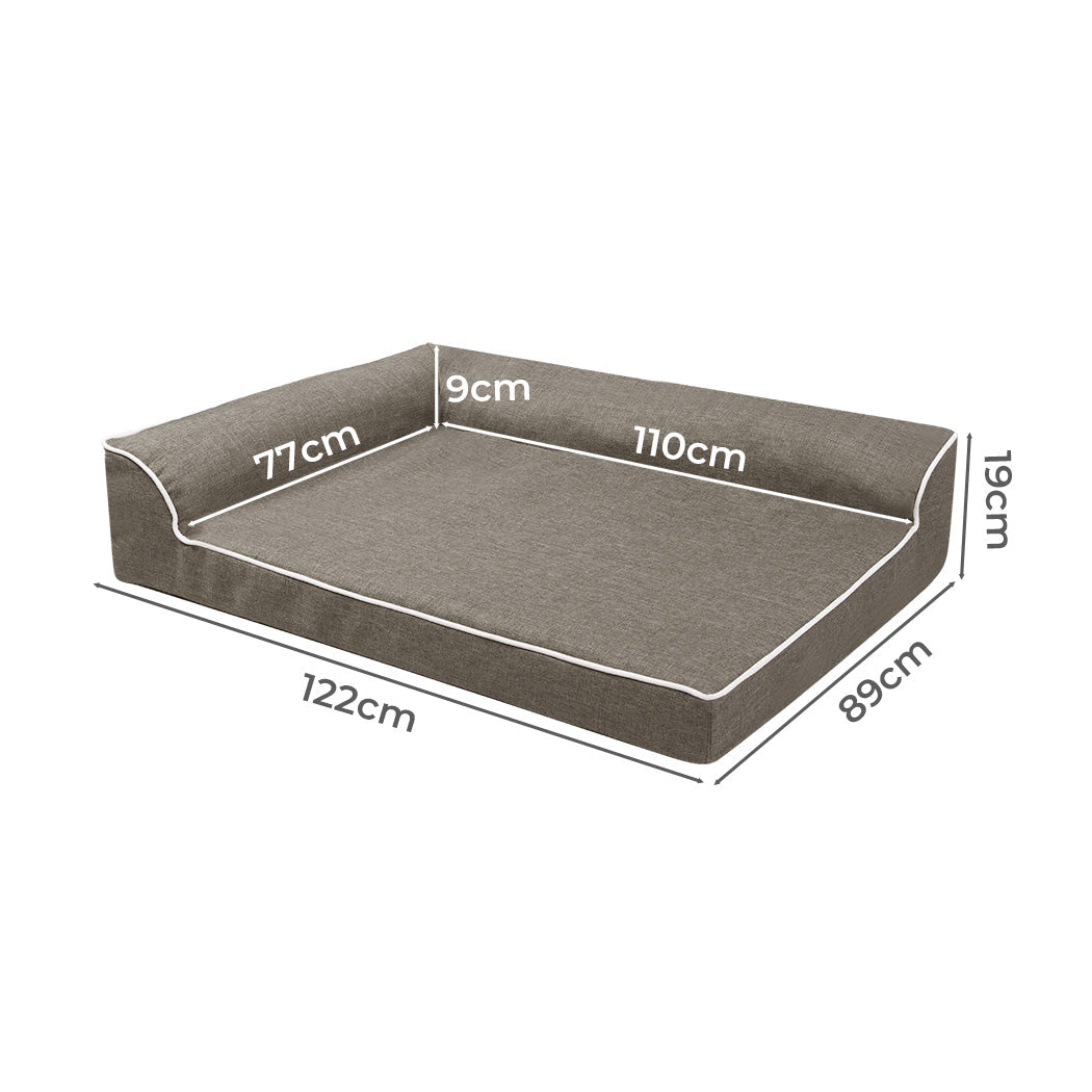 Orthopedic XXL Dog Bed with Memory Foam Support - Coffee - Rivercity House & Home Co. (ABN 18 642 972 209) - Affordable Modern Furniture Australia