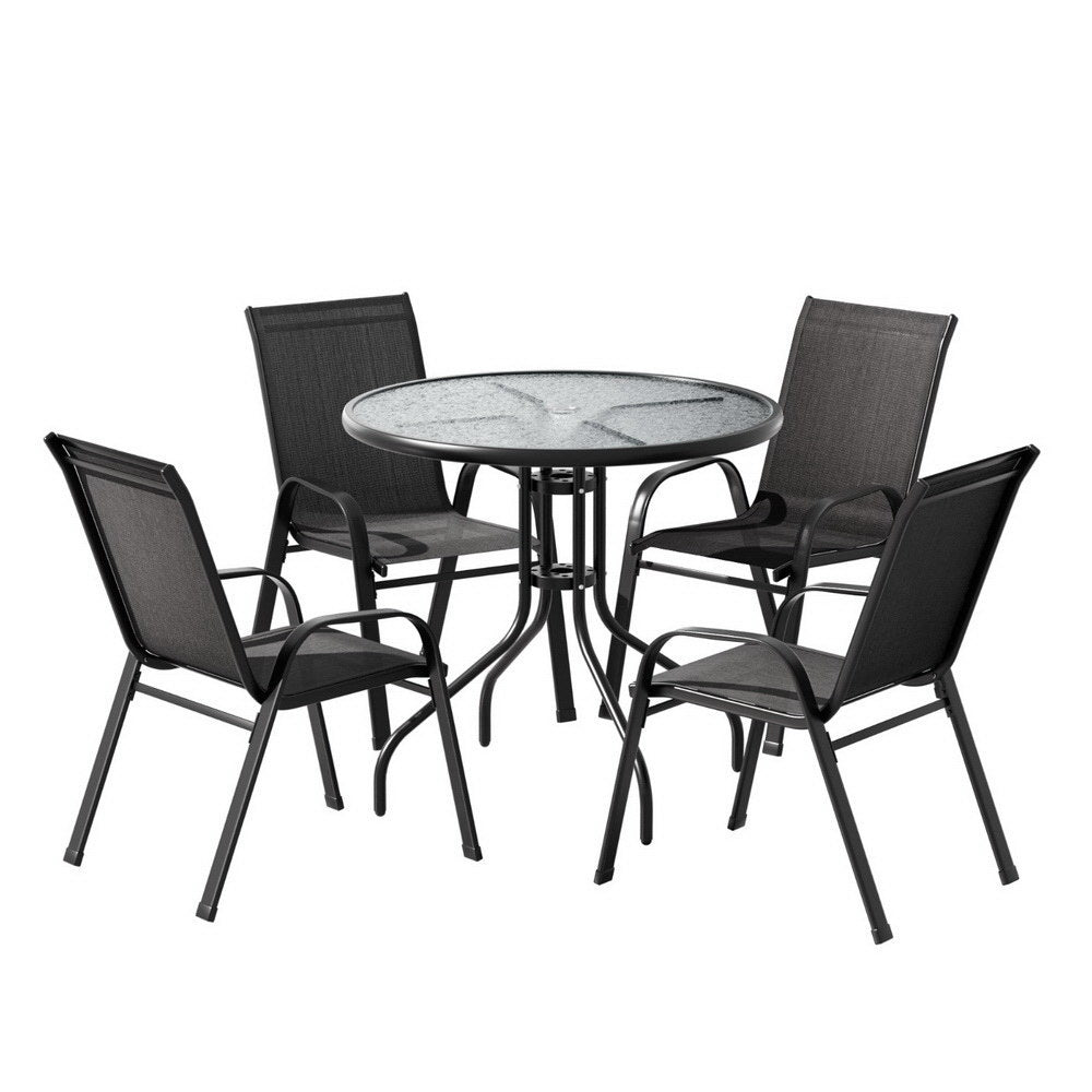 Outdoor Dining Set Table and Chairs Patio Garden Furniture Bistro Set - Furniture > Outdoor > Outdoor Dining Sets - Rivercity House & Home Co. (ABN 18 642 972 209) - Affordable Modern Furniture Australia