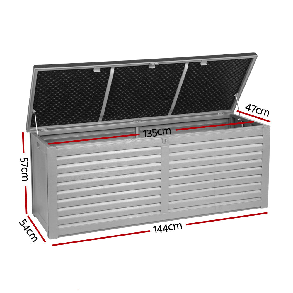 Outdoor Storage Box Bench Seat 390L - Rivercity House & Home Co. (ABN 18 642 972 209) - Affordable Modern Furniture Australia