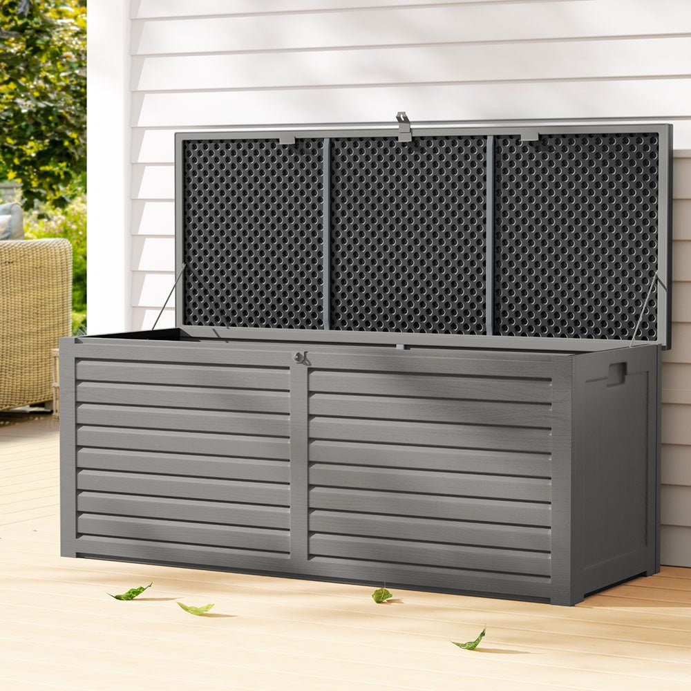 Outdoor Storage Box Bench Seat 390L - Rivercity House & Home Co. (ABN 18 642 972 209) - Affordable Modern Furniture Australia