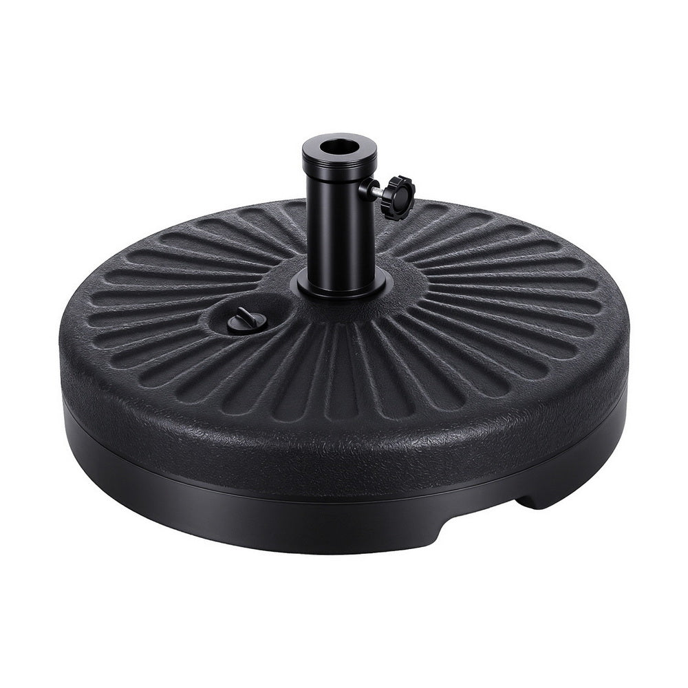 Outdoor Umbrella Base Weight Round Plastic Pole Holder 30 - 48mm Beach - Home & Garden > Shading > Umbrellas & Sunshades - Rivercity House & Home Co. (ABN 18 642 972 209) - Affordable Modern Furniture Australia