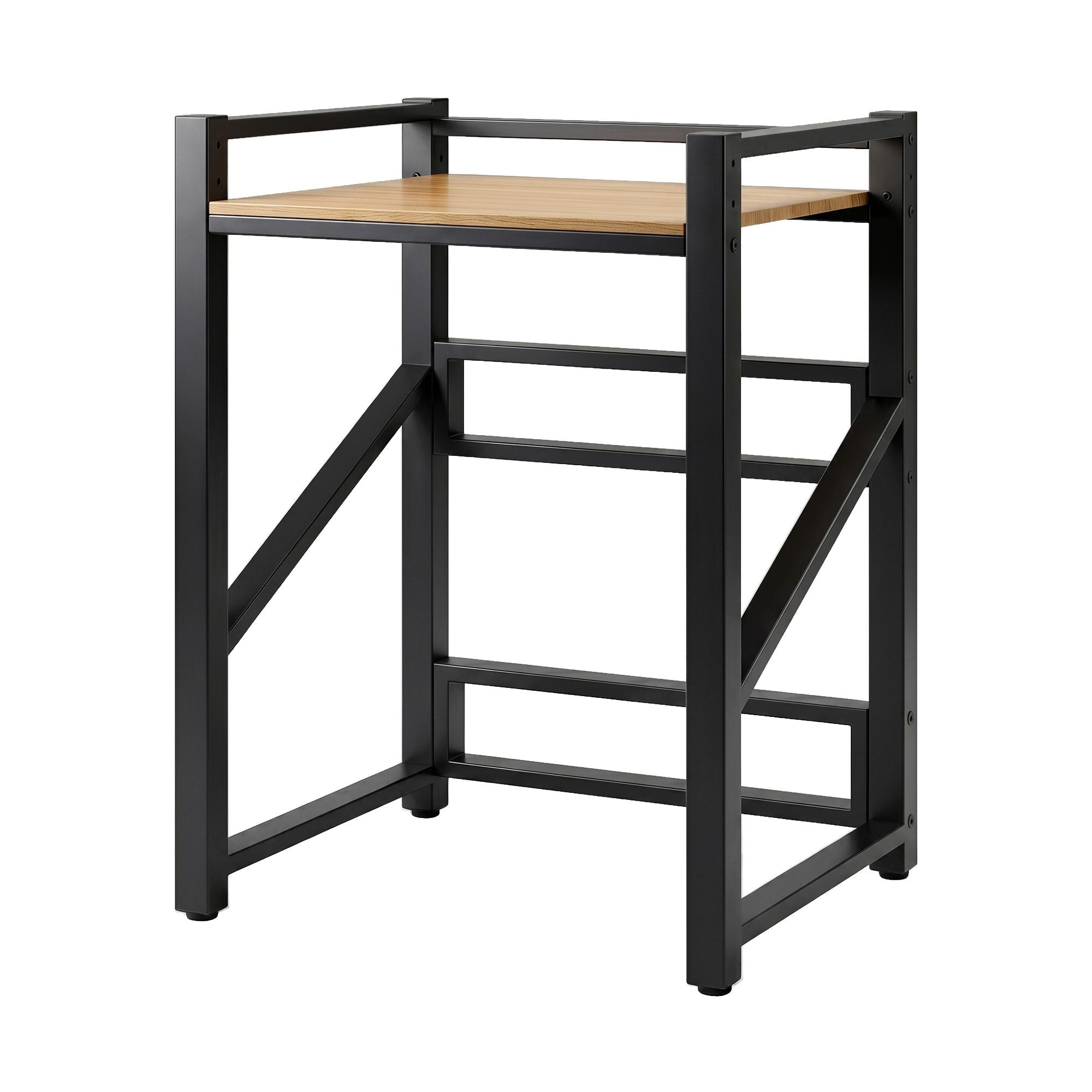 Over Washing Machine Rack Laundry Shelf Space Saver 75cm Black - Furniture > Bathroom > Bathroom Cabinets, Cupboards & Storage - Rivercity House & Home Co. (ABN 18 642 972 209) - Affordable Modern Furniture Australia