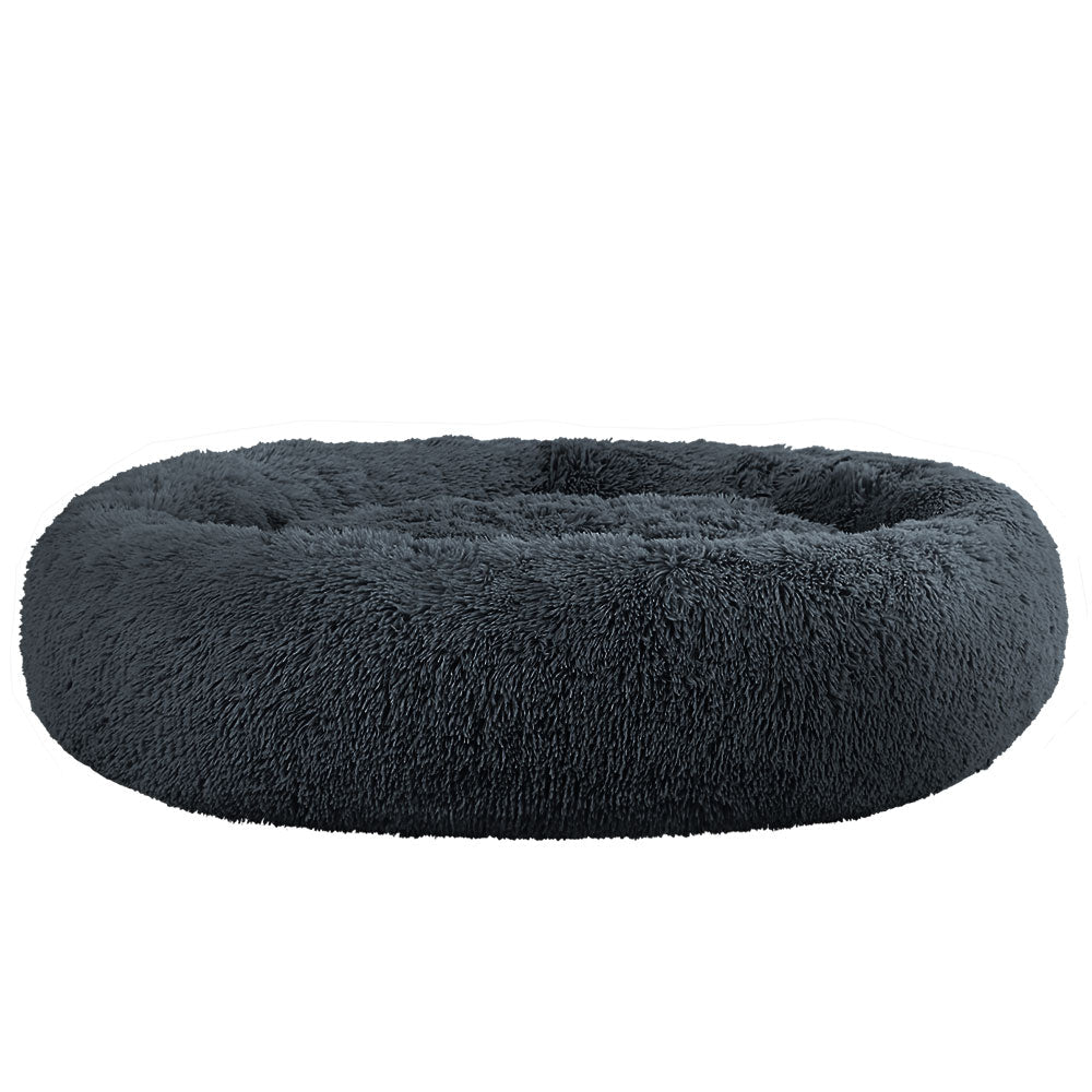 Pet Calming Bed Extra Large 110cm Dark Grey Washable - Rivercity House & Home Co. (ABN 18 642 972 209) - Affordable Modern Furniture Australia