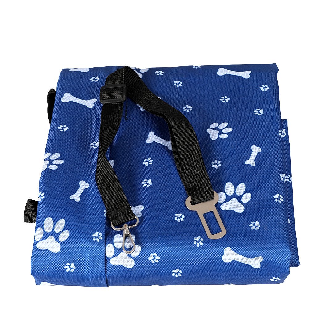 Pet Car Seat Cover Hammock with Storage Pockets - Blue - Rivercity House & Home Co. (ABN 18 642 972 209) - Affordable Modern Furniture Australia