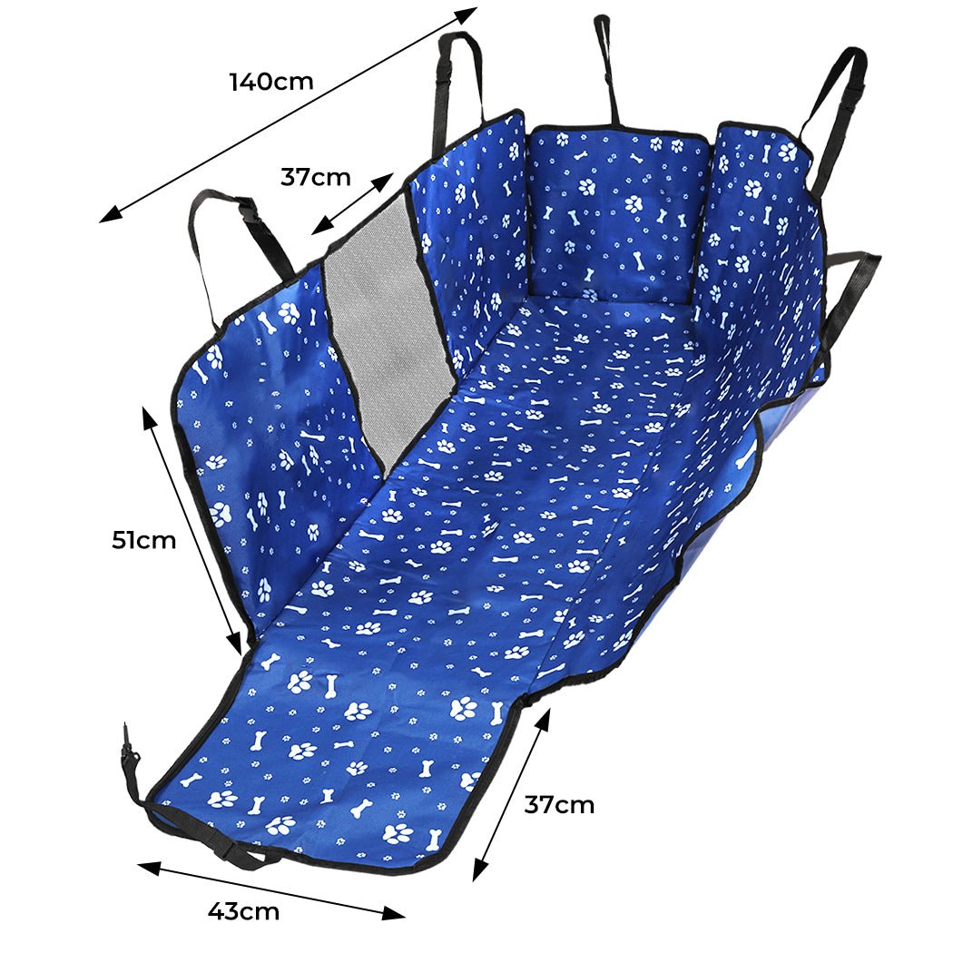 Pet Car Seat Cover Hammock with Storage Pockets - Blue - Rivercity House & Home Co. (ABN 18 642 972 209) - Affordable Modern Furniture Australia