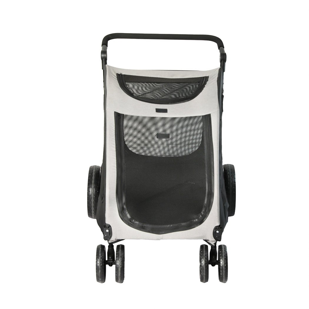 Pet Dog and Cat Stroller Pram Carrier - Black and Grey - Rivercity House & Home Co. (ABN 18 642 972 209) - Affordable Modern Furniture Australia